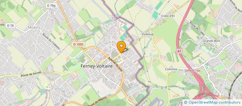 localisation de l'entreprise CHELSAR à FERNEY-VOLTAIRE