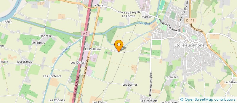 localisation de l'entreprise CHEM INDUSTRIES  ETOILE-SUR-RHONE