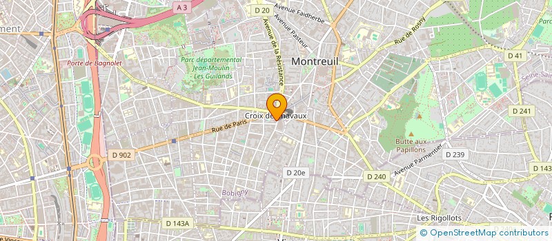localisation de l'entreprise CHEME TOV à MONTREUIL