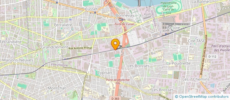 localisation de l'entreprise CHEMENCE GRAPHICS FRANCE  VILLEURBANNE