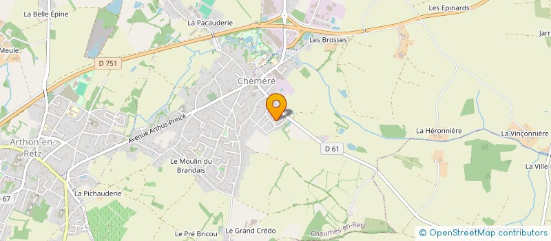 localisation de l'entreprise CHEMERE  CHAUMES-EN-RETZ