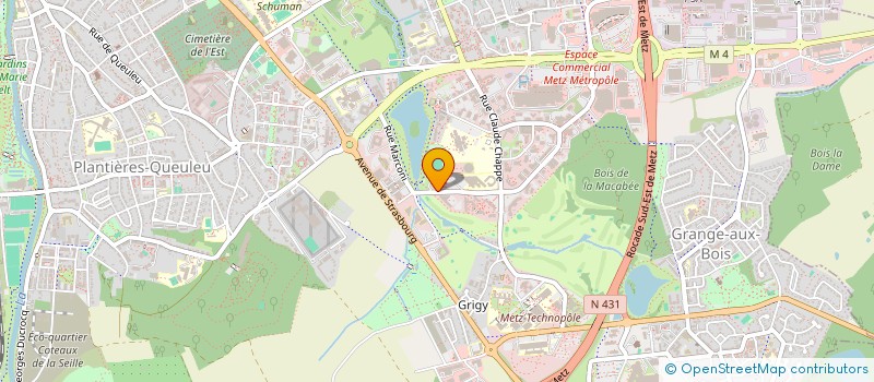 localisation de l'entreprise CHEMETZTRY  METZ