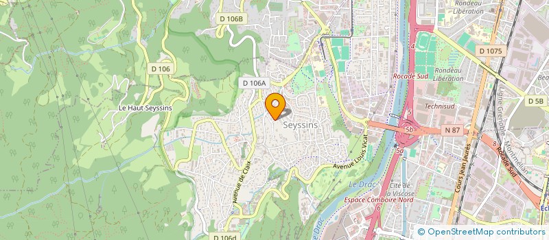 localisation de l'entreprise CHEMEXA à SEYSSINS