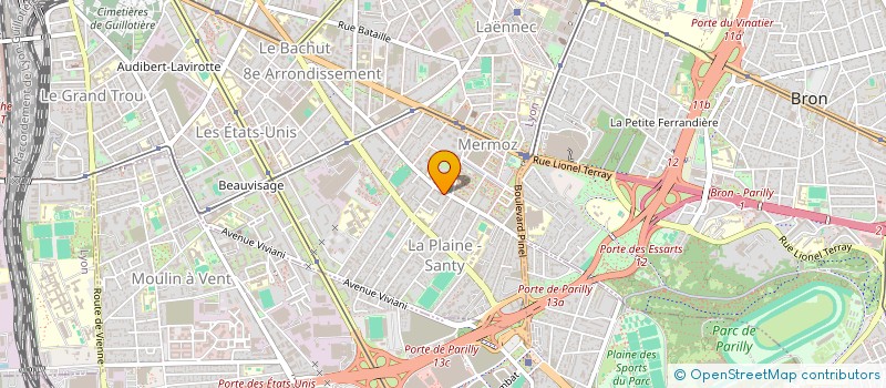 localisation de l'entreprise CHEMI PRO RHONE ALPES AUVERGNE  LYON