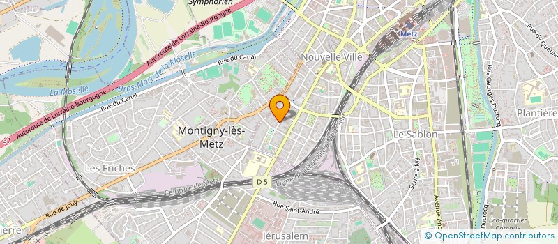 localisation de l'entreprise CHEMI TECHNIC COUVERTURES à METZ