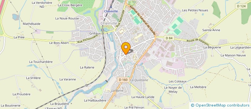localisation de l'entreprise CHEMILLE OPTIQUE à CHEMILLE-EN-ANJOU