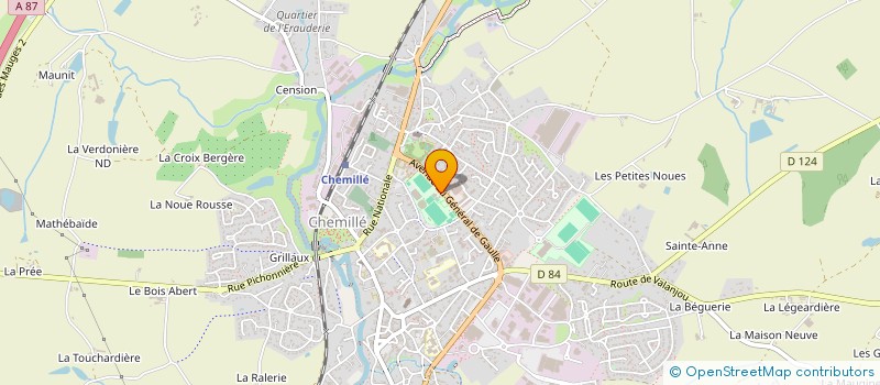 localisation de l'entreprise CHEMILLE PETANQUE  CHEMILLE-EN-ANJOU