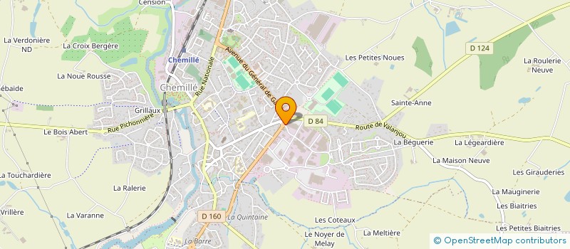 localisation de l'entreprise CHEMILLE PIECES AUTOMOBILES à CHEMILLE-EN-ANJOU
