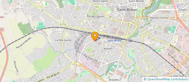 localisation de l'entreprise CHEMIN D'UNITE à SAINT-BRIEUC
