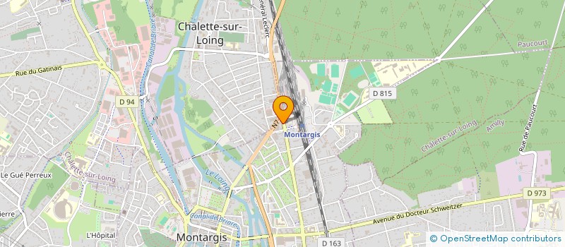 localisation de l'entreprise CHEMIN DE FER à MONTARGIS
