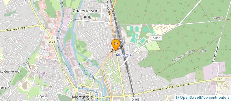 localisation de l'entreprise CHEMIN DE FER à MONTARGIS