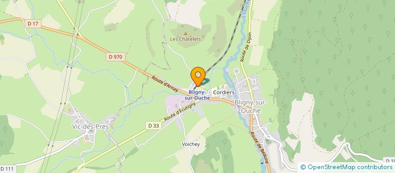 localisation de l'entreprise CHEMIN DE FER DE LA VALLEE DE L'OUCHE à BLIGNY-SUR-OUCHE