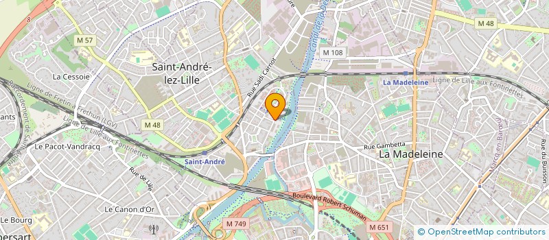 localisation de l'entreprise CHEMIN DE FER INDUSTR PORION à SAINT-ANDRE-LEZ-LILLE