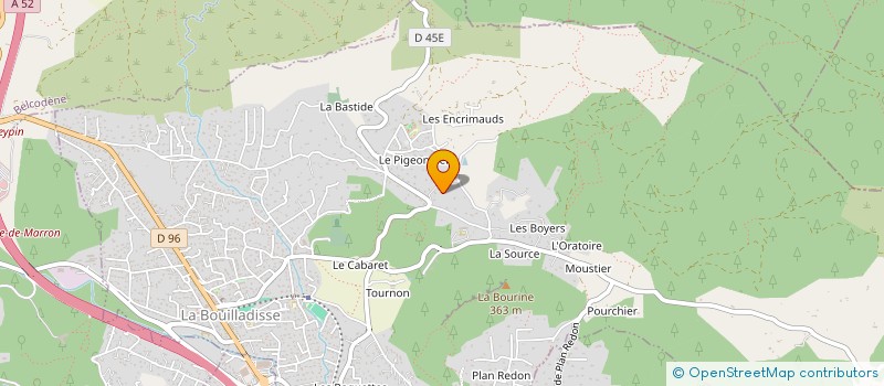 localisation de l'entreprise CHEMIN DE L'ARROSAGE  LA BOUILLADISSE