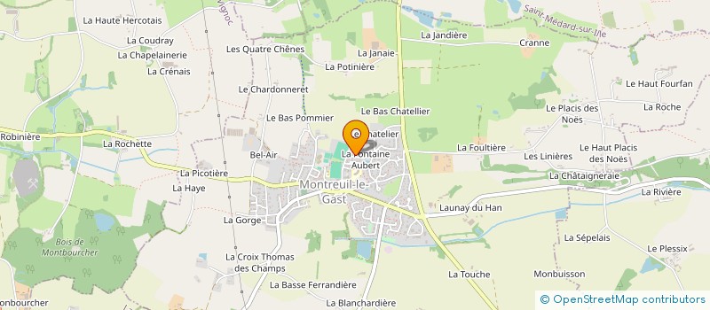 localisation de l'entreprise CHEMIN DE L'ETRE  MONTREUIL-LE-GAST