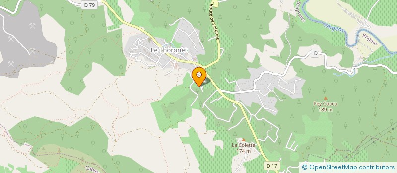 localisation de l'entreprise CHEMIN DE LA BOURGADE  LE THORONET