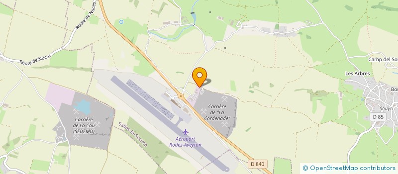 localisation de l'entreprise CHEMIN DE LA CORDENADE  SALLES-LA-SOURCE