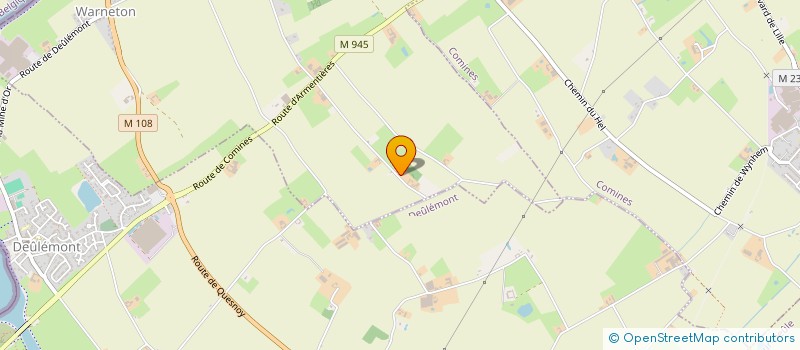 localisation de l'entreprise CHEMIN DE LA FOUINE  WARNETON