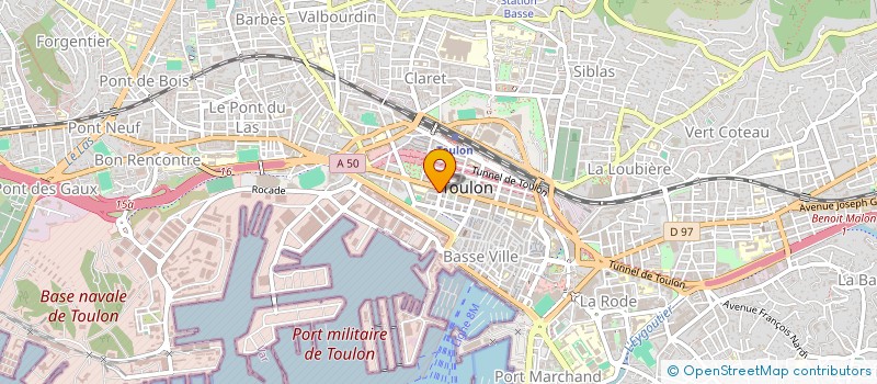 localisation de l'entreprise CHEMIN DE LA GESTALT  TOULON