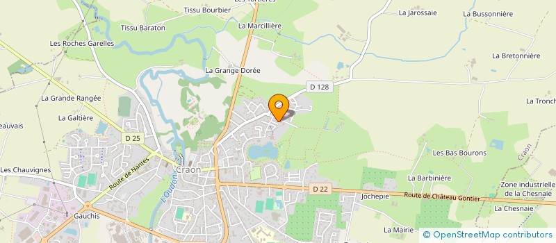 localisation de l'entreprise CHEMIN DE LA MOTTE  CRAON