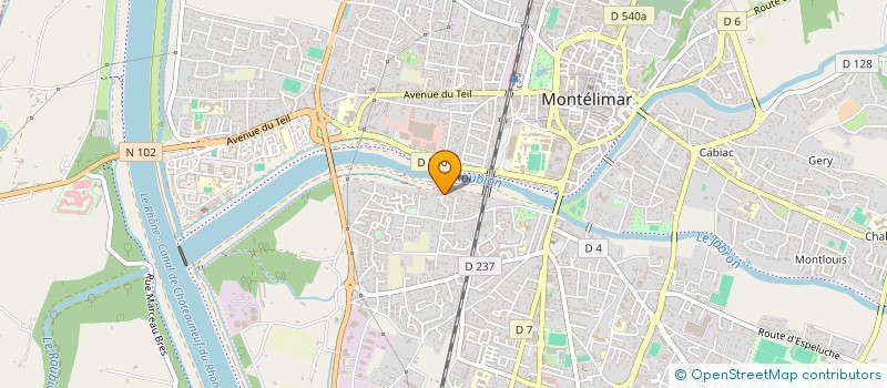 localisation de l'entreprise CHEMIN DE LUMIERES POUR ZELIE à MONTELIMAR