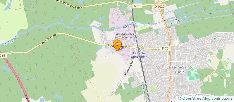 localisation de l'entreprise CHEMIN DE MERIGNAN  LA FERTE-SAINT-AUBIN