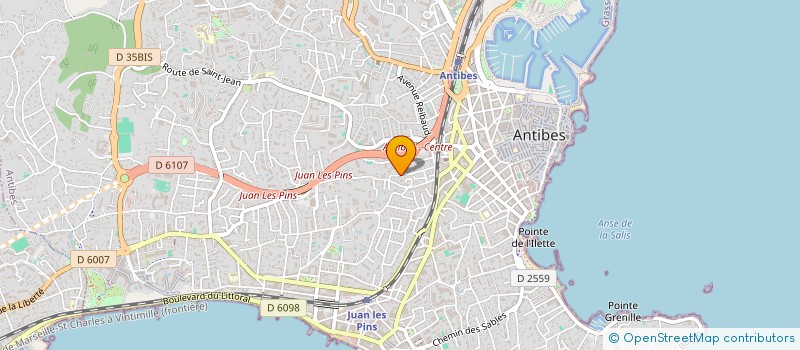 localisation de l'entreprise CHEMIN DE PROVENCE IMMOBILIER à ANTIBES