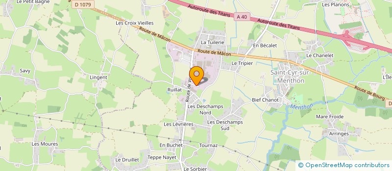 localisation de l'entreprise CHEMIN DE RONDE à SAINT-CYR-SUR-MENTHON