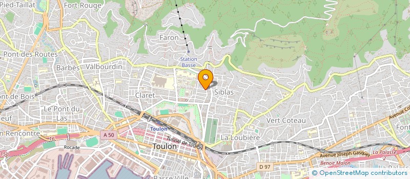 localisation de l'entreprise CHEMIN DES ARTS  TOULON