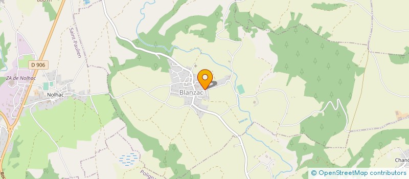 localisation de l'entreprise CHEMIN DES AUBINS à BLANZAC