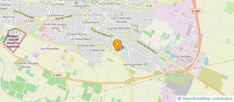 localisation de l'entreprise CHEMIN DES BOULANGERS  DOUE-EN-ANJOU