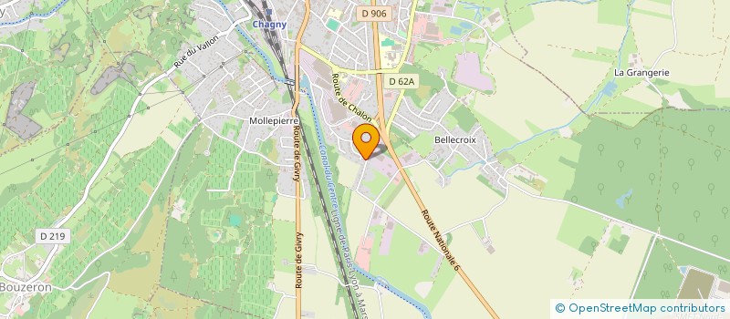 localisation de l'entreprise CHEMIN DES CHAMPAGNES  CHAGNY