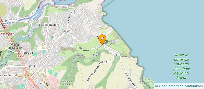 localisation de l'entreprise CHEMIN DES COURSES à SAINT-BRIEUC