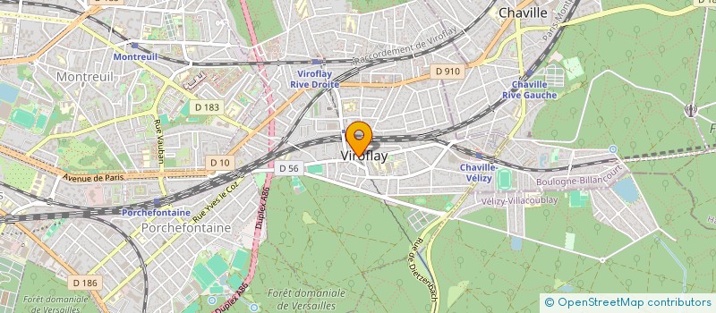 localisation de l'entreprise CHEMIN DES GRAVIERS  VIROFLAY