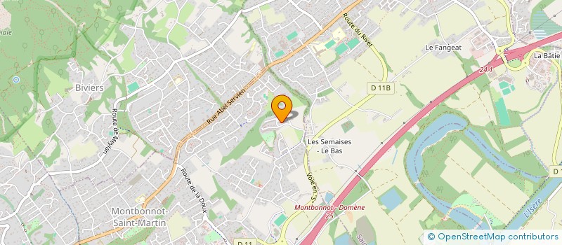 localisation de l'entreprise CHEMIN DES GRENOUILLES  MONTBONNOT-SAINT-MARTIN