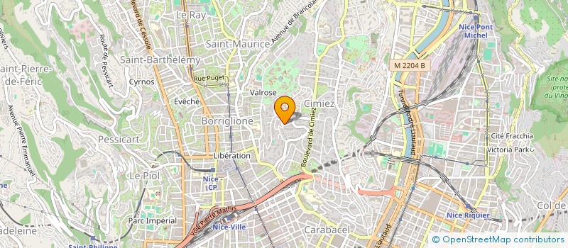 localisation de l'entreprise CHEMIN DES PINS à NICE