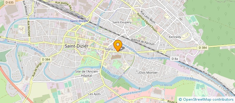 localisation de l'entreprise CHEMIN DES ROCHES à SAINT-DIZIER