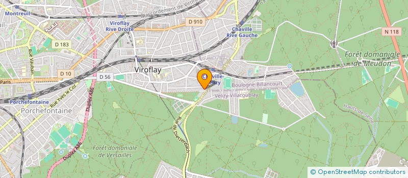 localisation de l'entreprise CHEMIN DES VIGNES  VIROFLAY