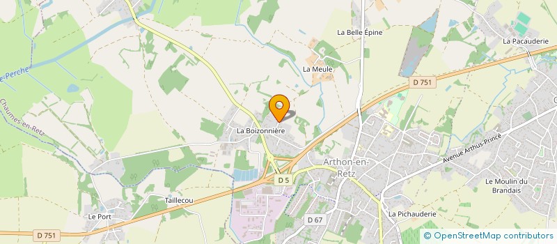 localisation de l'entreprise CHEMIN DES VIGNES  CHAUMES-EN-RETZ