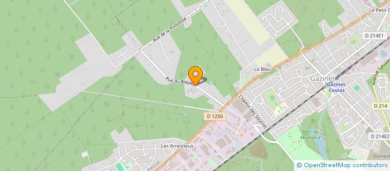 localisation de l'entreprise CHEMIN DU BLAYAIS  PESSAC