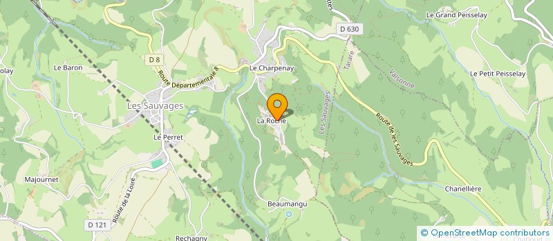 localisation de l'entreprise CHEMIN DU BOIS DES COTES  LES SAUVAGES