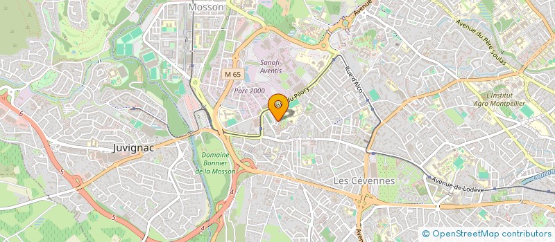 localisation de l'entreprise CHEMIN DU CHENE à MONTPELLIER