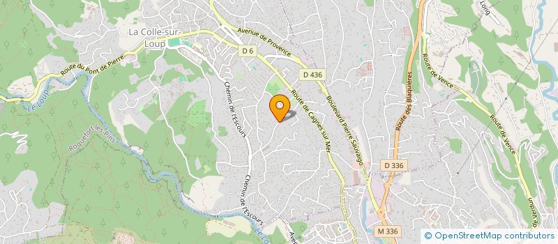 localisation de l'entreprise CHEMIN DU COUVENT  LA COLLE-SUR-LOUP