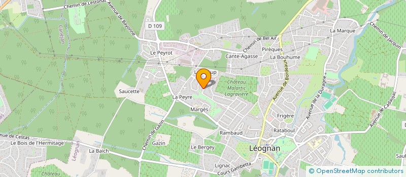 localisation de l'entreprise CHEMIN DU GRAND PORT  LEOGNAN