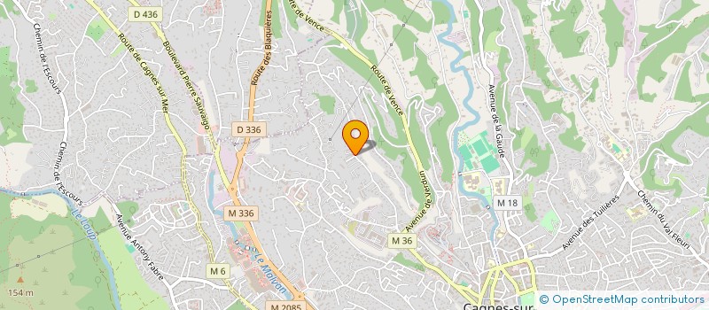 localisation de l'entreprise CHEMIN DU HAUT à CAGNES-SUR-MER