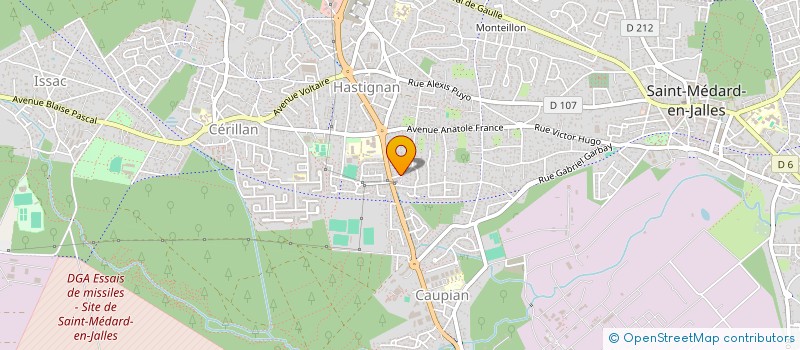 localisation de l'entreprise CHEMIN DU MOULINAT  SAINT-MEDARD-EN-JALLES