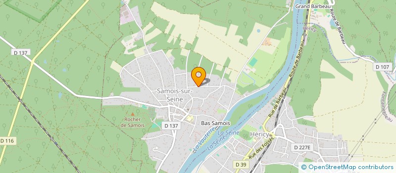 localisation de l'entreprise CHEMIN DU TERROIR  SAMOIS-SUR-SEINE