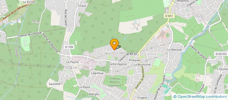 localisation de l'entreprise CHEMIN DU TREYTIN  LEOGNAN