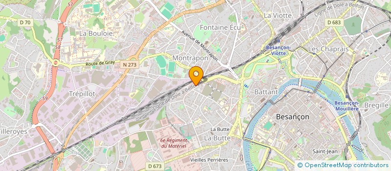 localisation de l'entreprise CHEMIN-JEULIN SARL  BESANCON