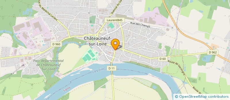 localisation de l'entreprise CHEMIN SECRET à CHATEAUNEUF-SUR-LOIRE